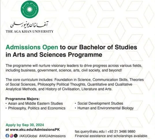 AKU Karachi Admission 2024 Advertisement 