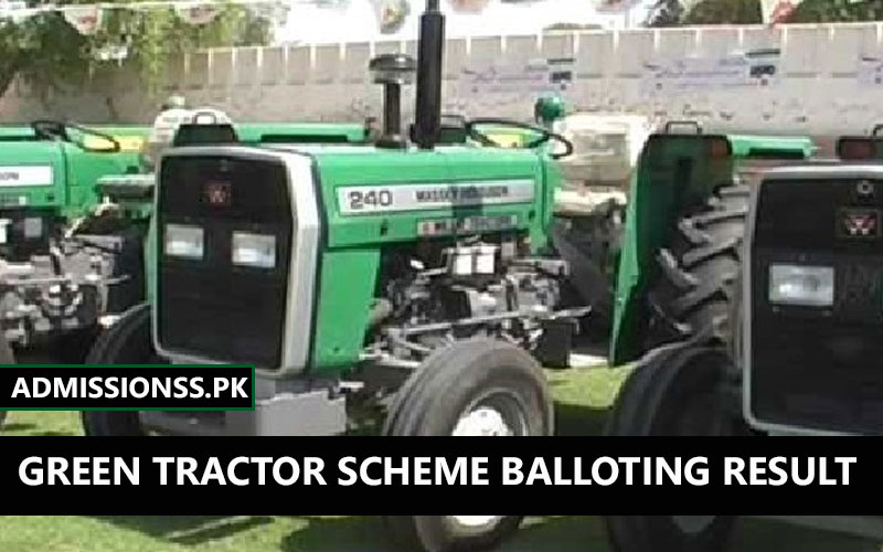 Green Tractor Scheme Balloting Result