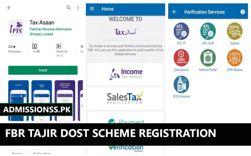 FBR Tajir Dost Scheme 2024 Registration Online