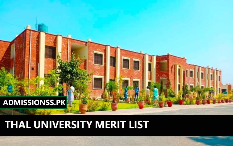 Thal University Merit List