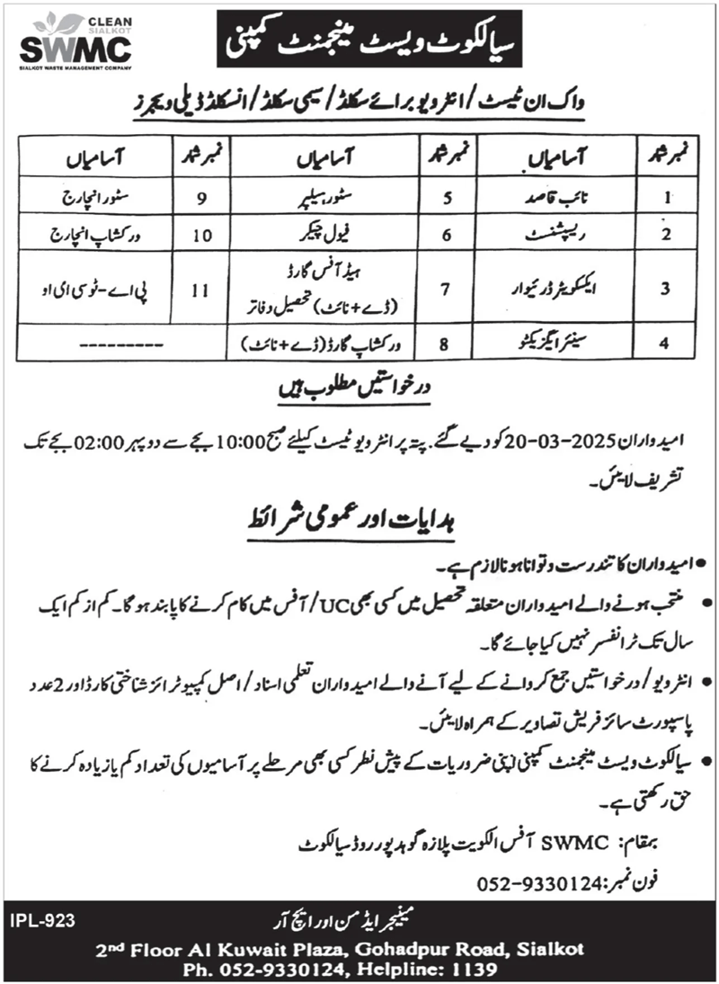 SWMC Jobs 2025 Advertisement